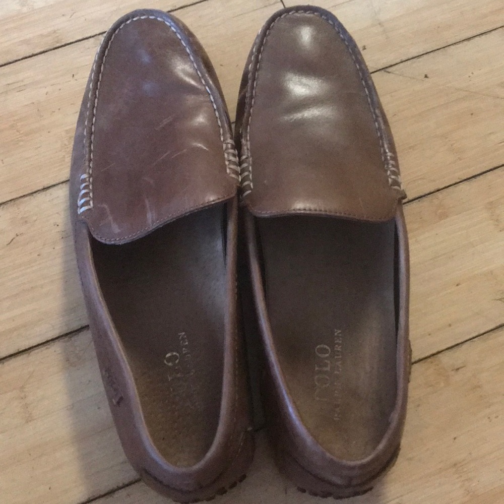 Brown loafers